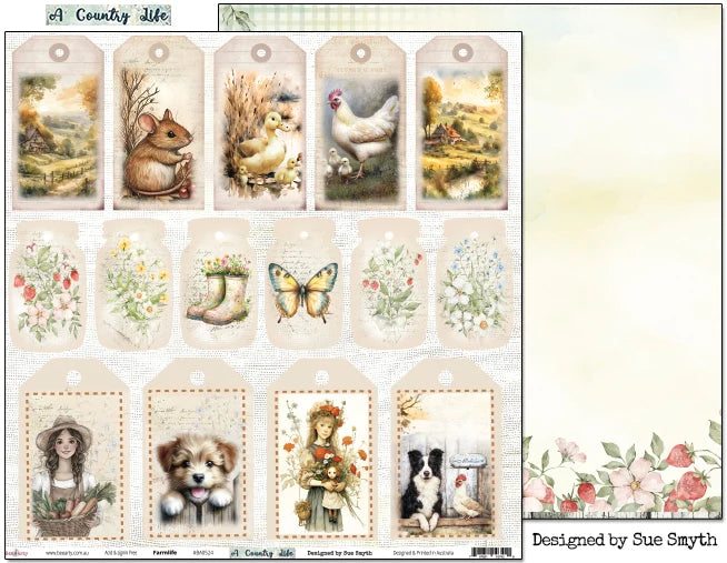 Bee Arty - A Country Life 12'' x 12'' Paper Collection Pack
