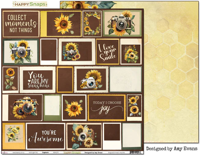 Bee Arty - Happy Snaps 12'' x 12'' Paper Packs