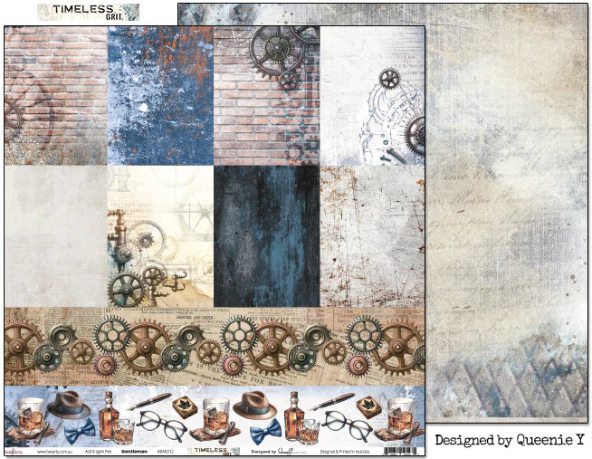 Bee Arty - Timeless Grit 12'' x 12'' Paper Packs