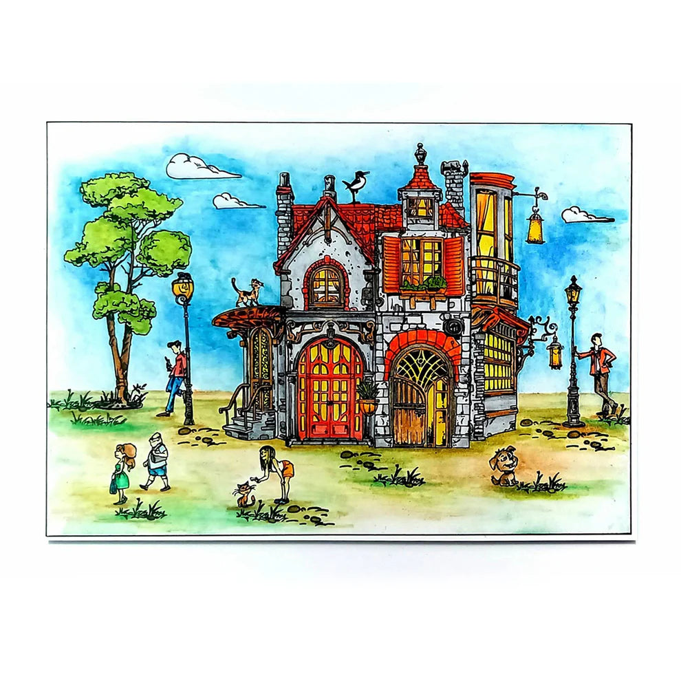 AALL & CREATE - A5 Stamps - Sidewalk Stories # 1473