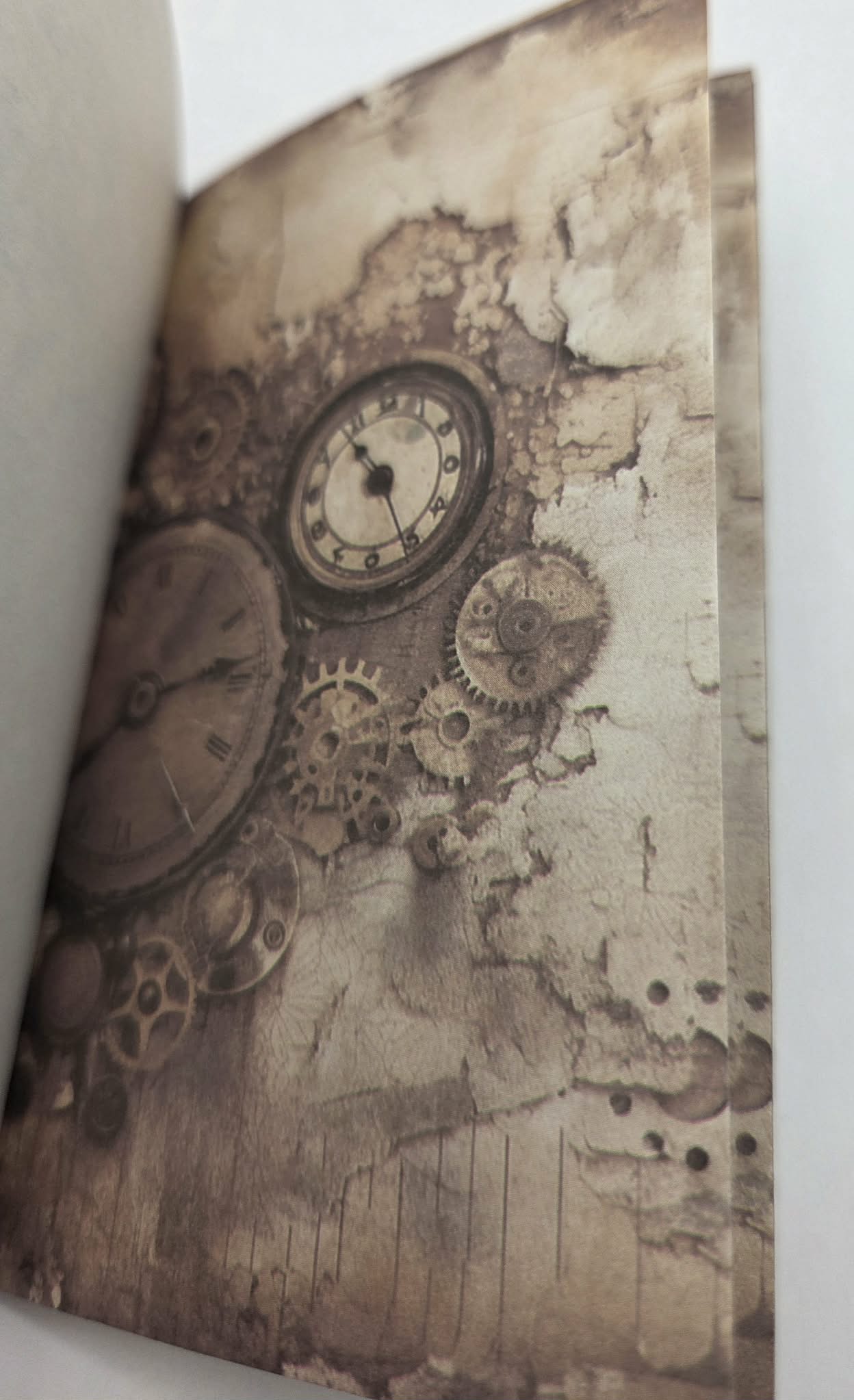 Mini Background Pad - Rustic Clocks