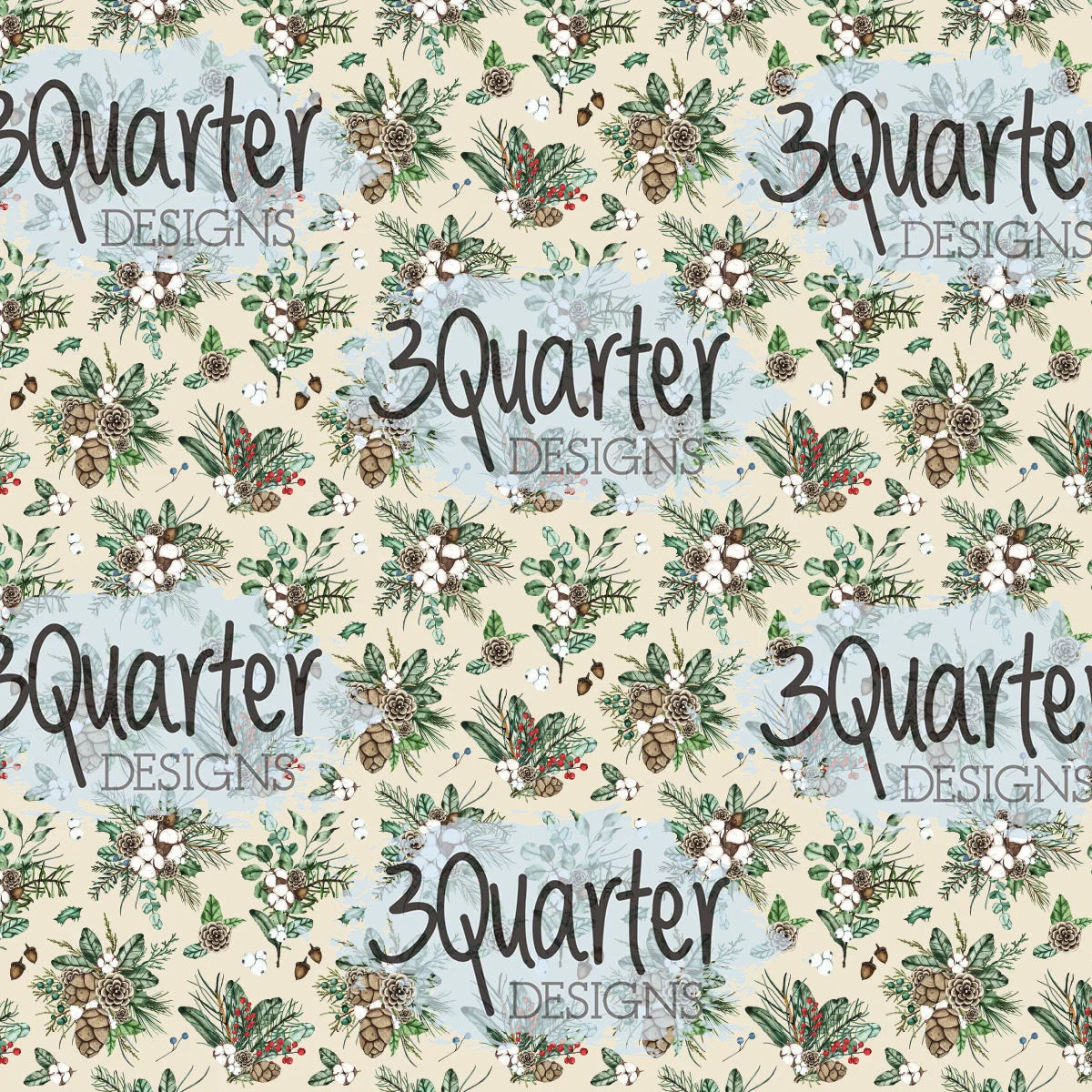 3 Quarter Designs - December Wishes 8x 8 collection pack