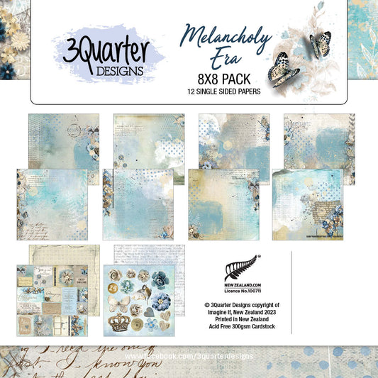 3 Quarter Designs -Melancholy Era 8x8 Pack Papers