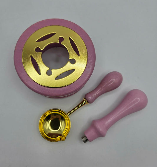 Wax Seal Melting Stand Set - Pink