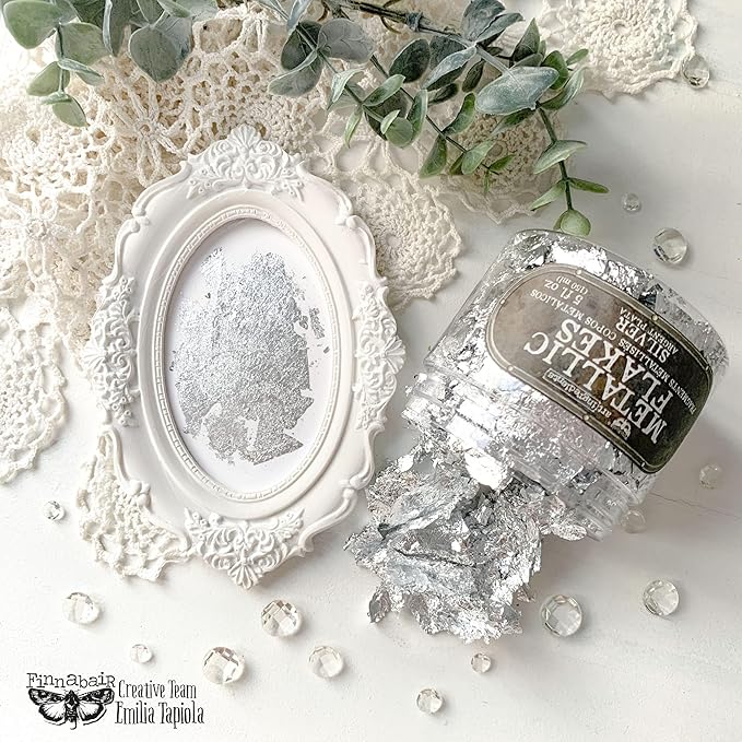 Finnabair Art Ingredients  - Silver Art Metal Flakes