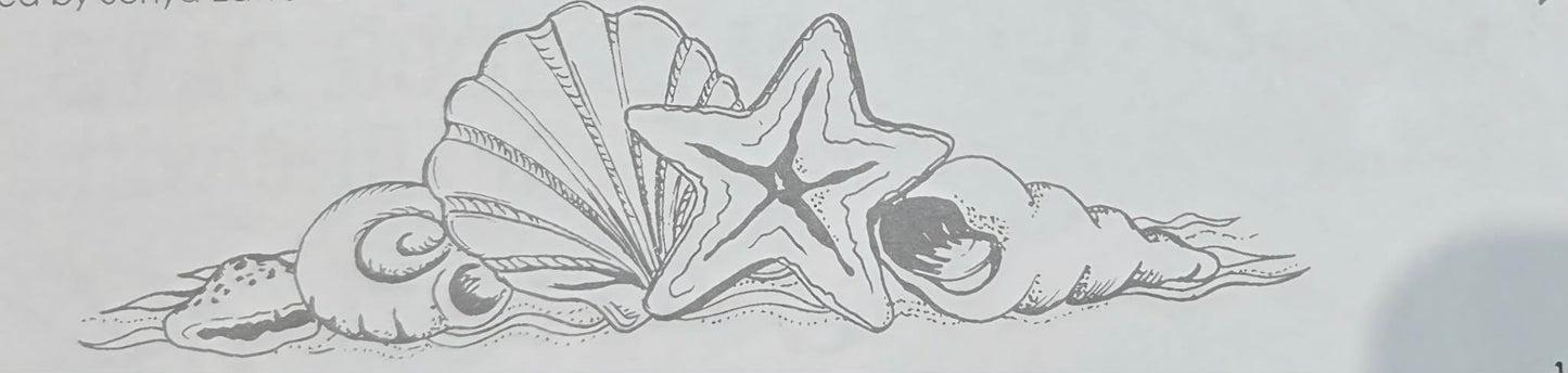 Kaszazz Rubber Stamp - Shell Border