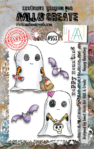 AALL & CREATE - A7 Stamps -Happy Haunting # 953