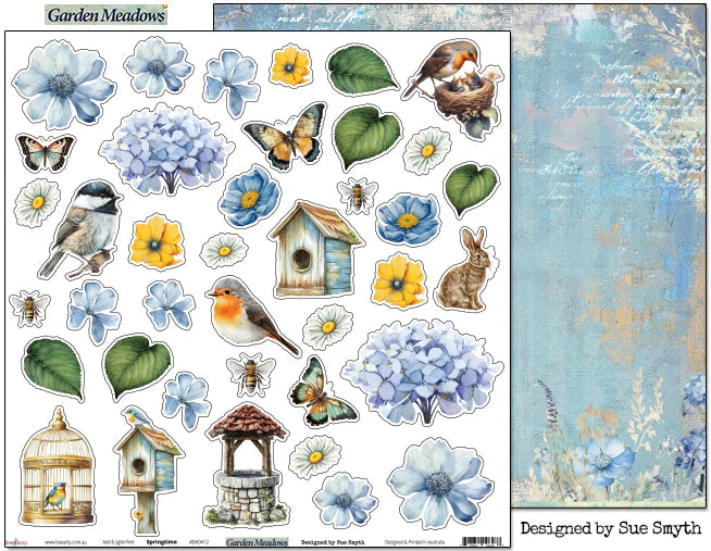 Bee Arty - Garden Meadows 12'' x 12'' Paper Collection Pack