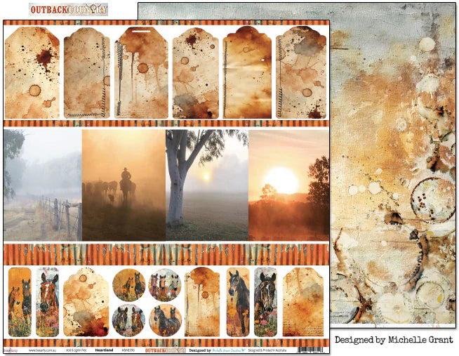 Bee Arty - Outback Country 12'' x 12'' Paper Collection Pack