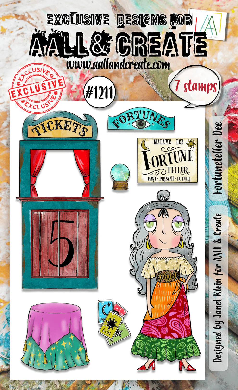 AALL & CREATE - A6 Stamps - Fortuneteller Dee #1211