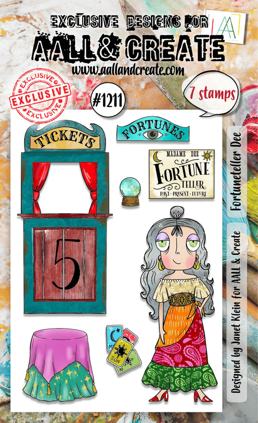 AALL & CREATE - A6 Stamps - Fortuneteller Dee #1211