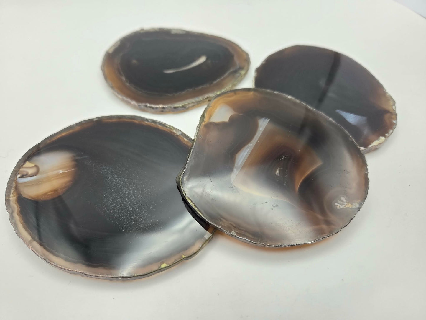 Agate Coaster Set - Earthy