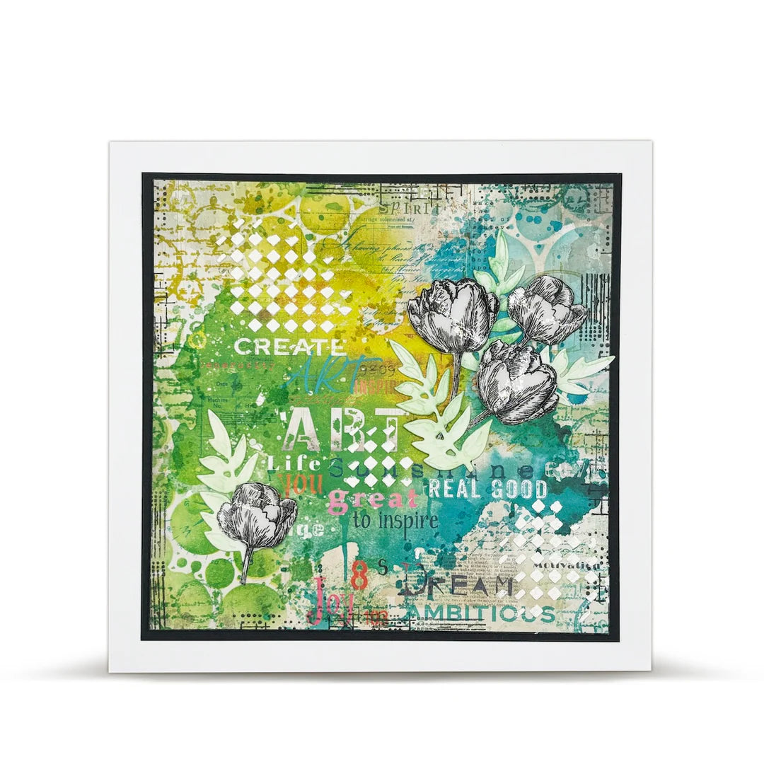 AALL & CREATE - 6X6  Stencil  - Bubblescape # PC - 242