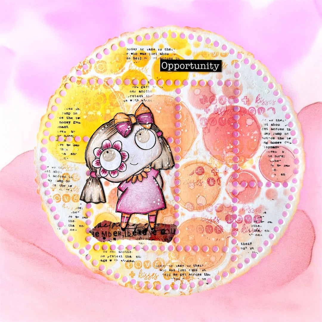AALL & CREATE - 6X6  Stencil  - Bubblescape # PC - 242