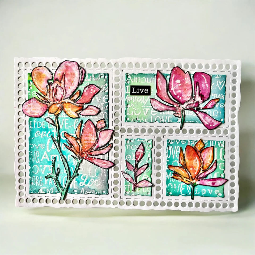 AALL & CREATE - 6X6  Stencil  - Magnolia Sway # PC - 239