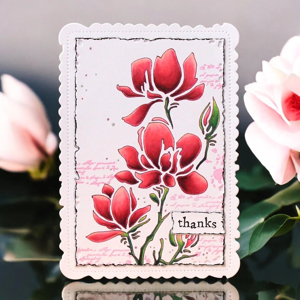 AALL & CREATE - 6X6  Stencil  - Magnolia Sway # PC - 239