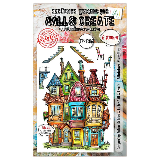 AALL & CREATE - A6 Stamps - Miniature Mansions #1306