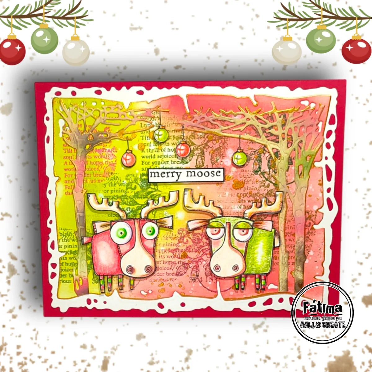 AALL & CREATE - A7 Stamps - Moose-tletoe #1312