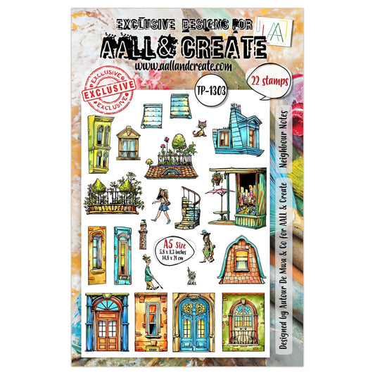 AALL & CREATE - A5 Stamps - Neighbour Notes #1303