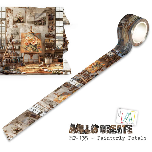 AALL & CREATE - Washi Tape - Painterly Petals #135