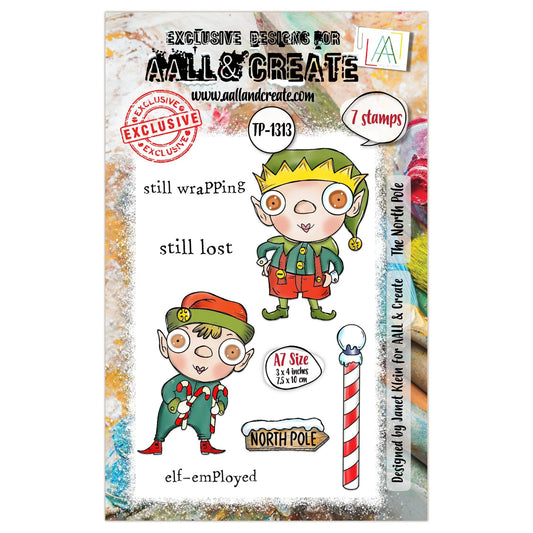 AALL & CREATE - A7 Stamps - The North Pole #1313v