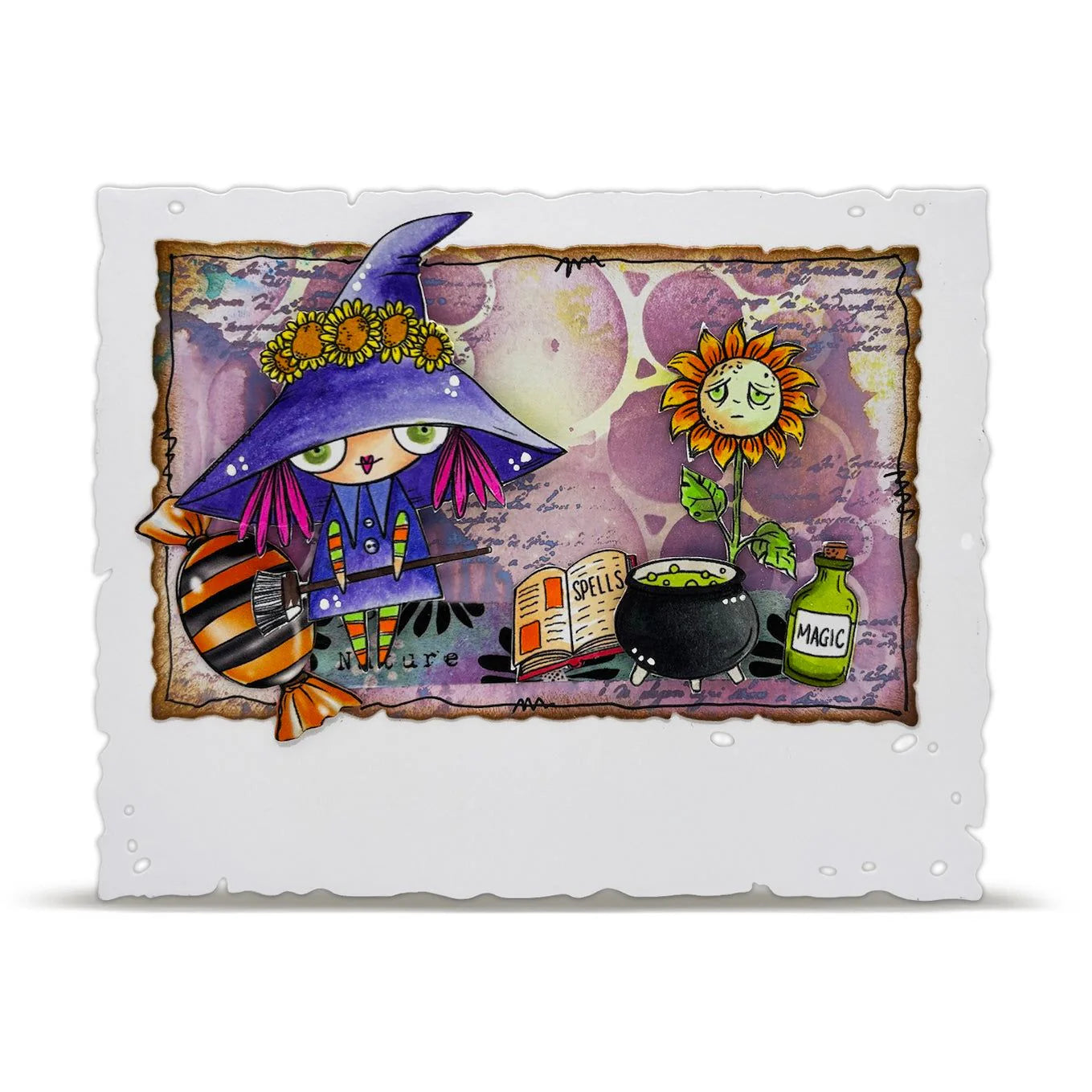 AALL & CREATE - A7 Stamps - Wee Witch #1297