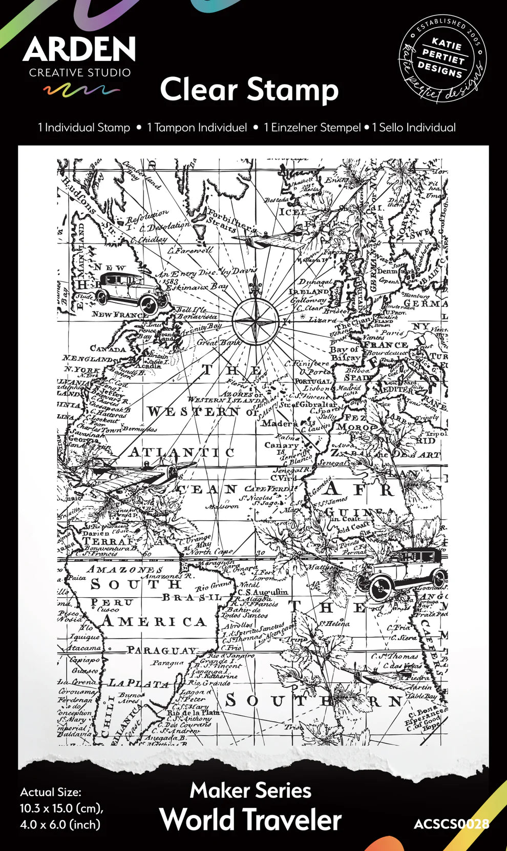 Arden Creative - Clear Stamp Set Makers Series - World Traveler