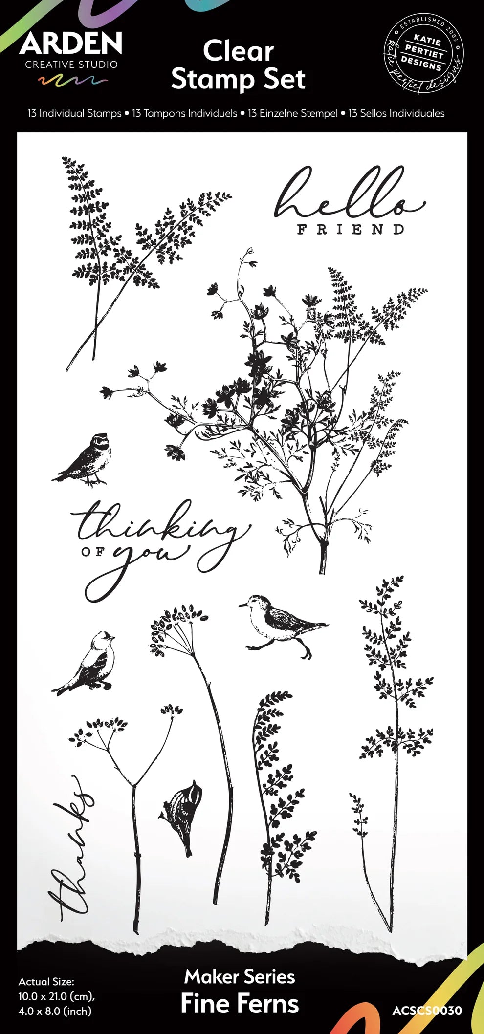 Arden Creative Studio - Clear Stamp Set Makers Series - Fine Ferns
