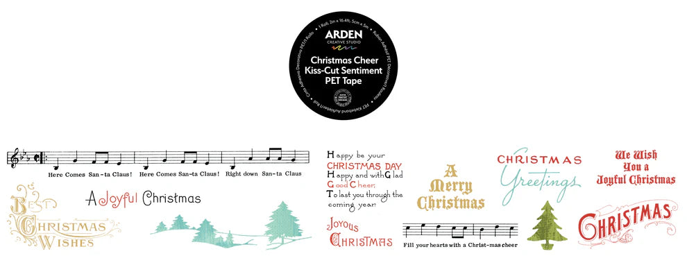 Arden Creative Studio - Christmas Cheer Sentiment PET Tape