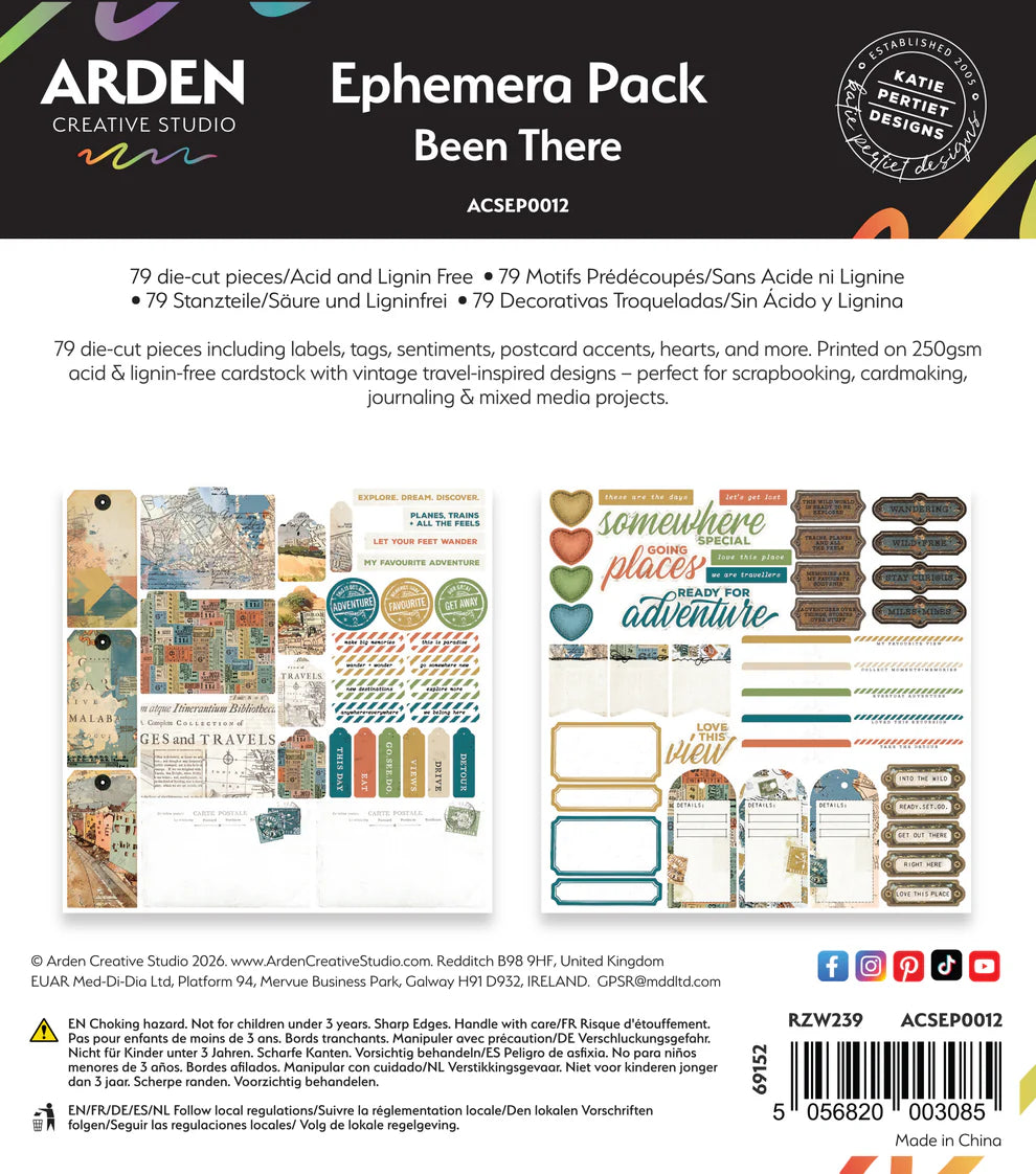 Arden Creative - Ephemera Pack Been There