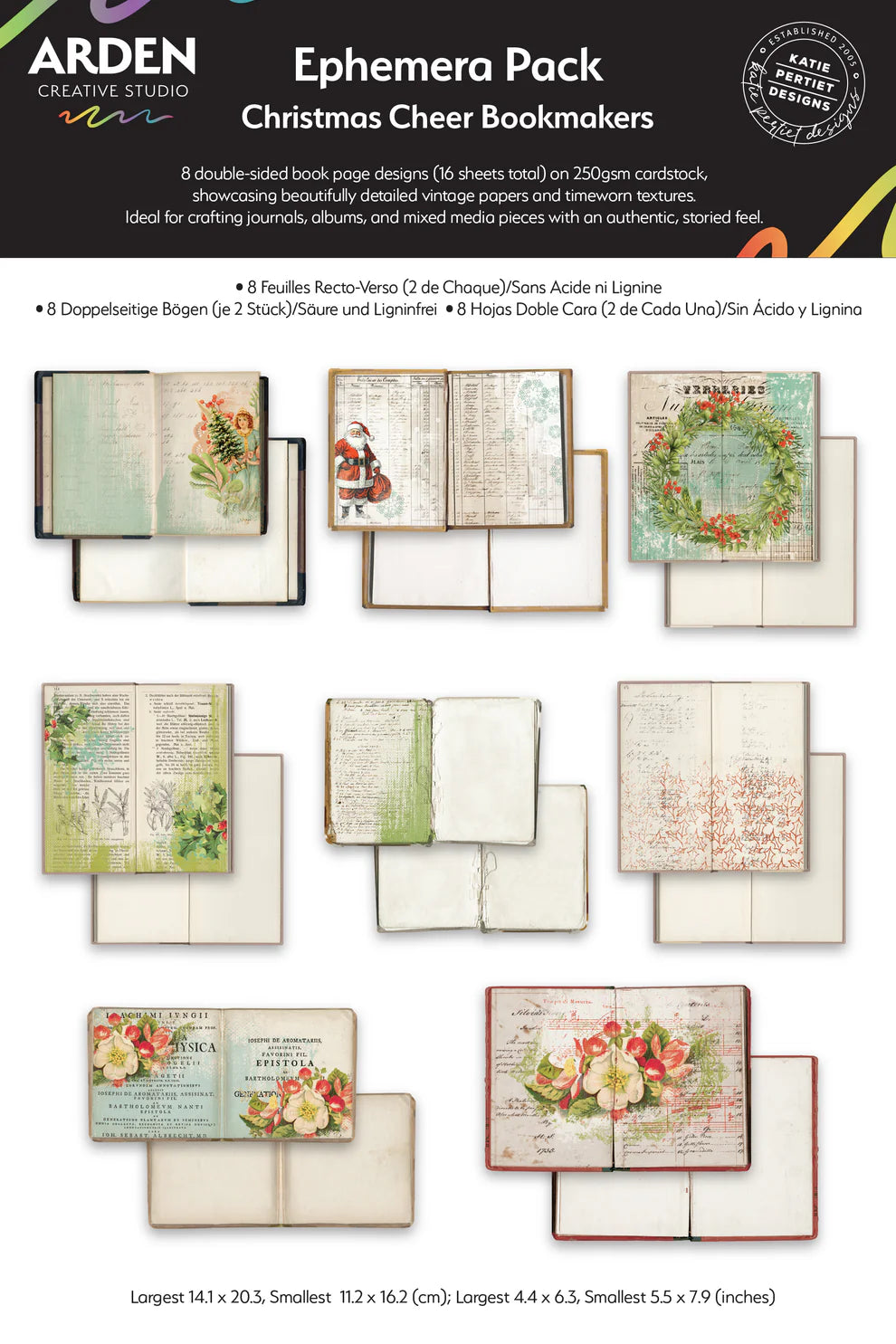 Arden Creative Studio -  Ephemera Pack - Christmas Cheer Bookmakers