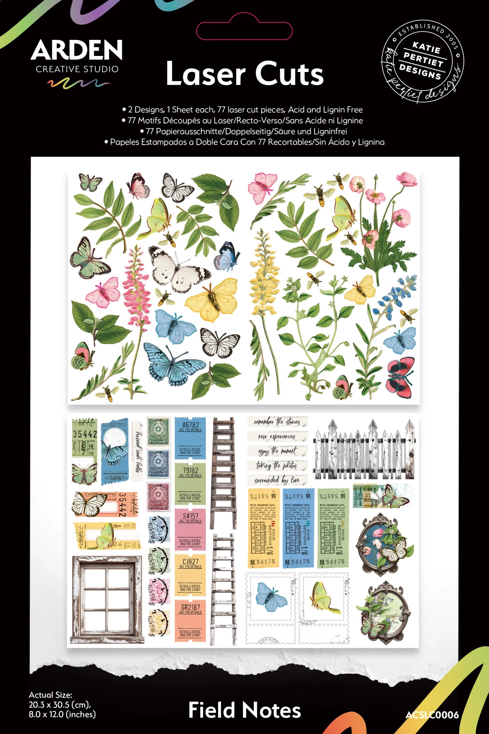Arden Creative Studio -  Field Notes  - Laser Cuts