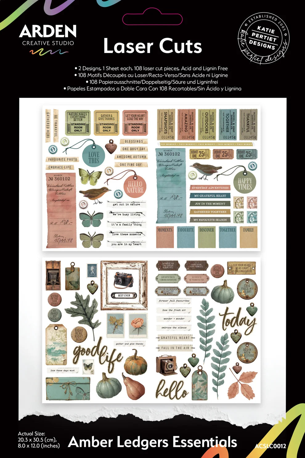 Arden Creative Studio - Amber Ledgers Essentials - Laser Cuts