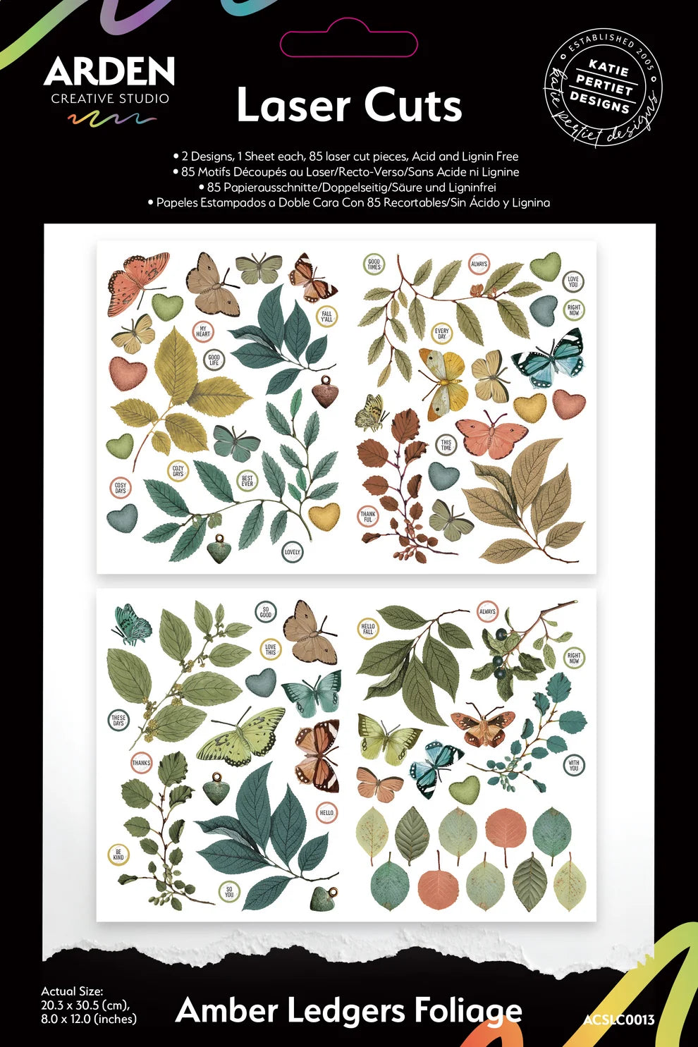 Arden Creative Studio - Amber Ledgers  Foliage - Laser Cuts