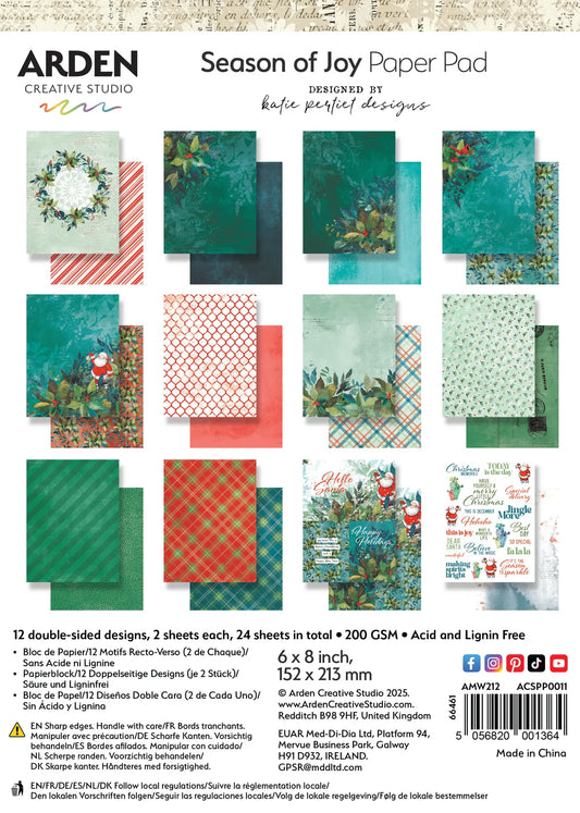 Arden Creative - Season Of Joy 6" x 8'' Paper Pad