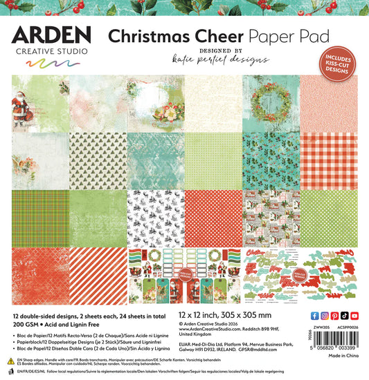 Arden Creative - Christmas Cheer Paper Pad 12x12