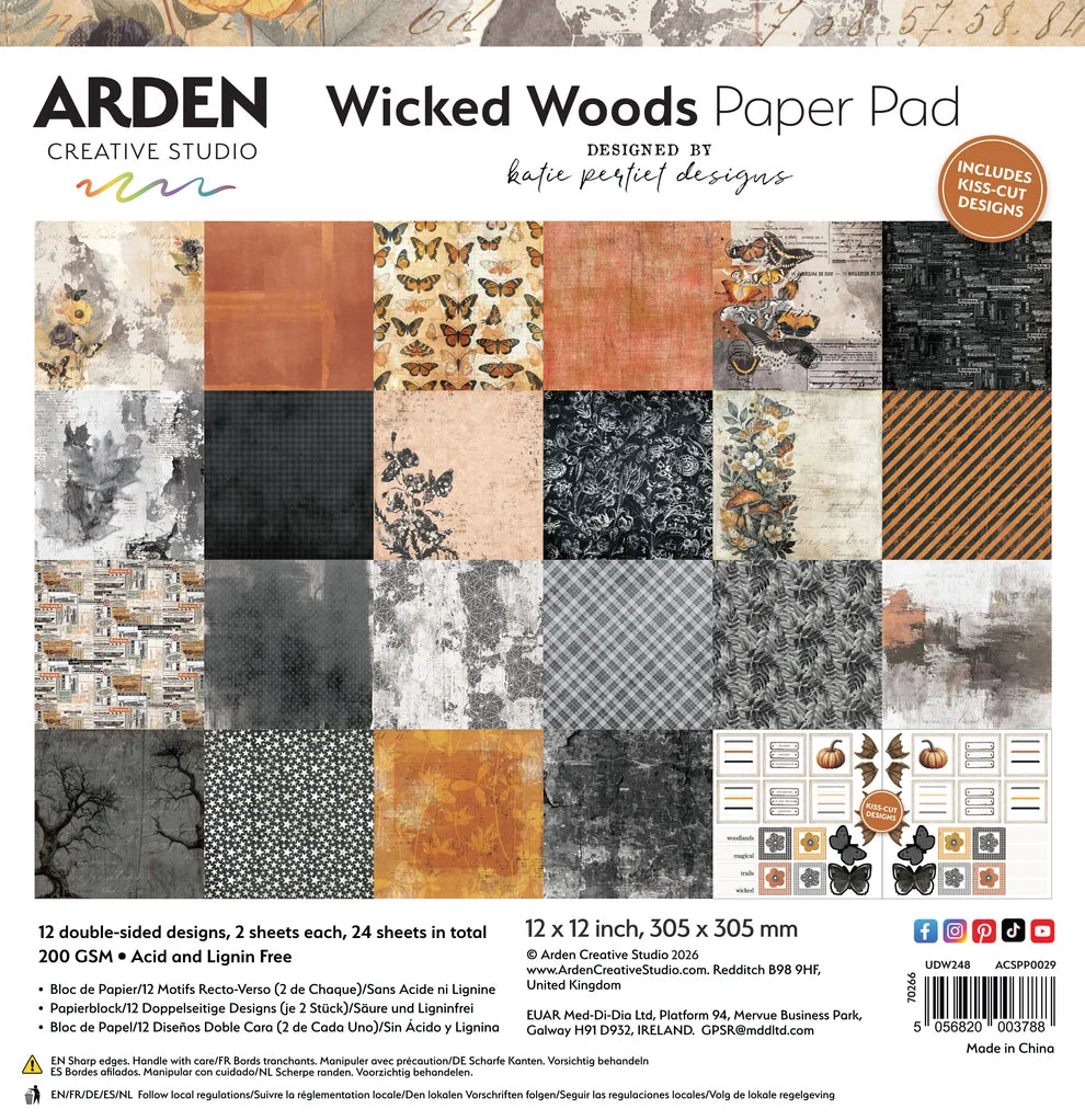 Arden Creative - Wicked Woods Paper Pad 12x12