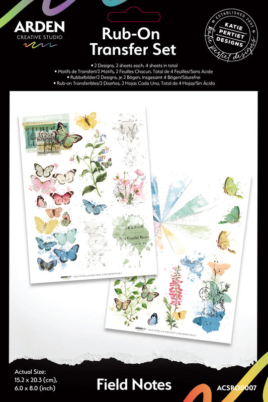 Arden Creative - Field Notes Rub On Transfer Set