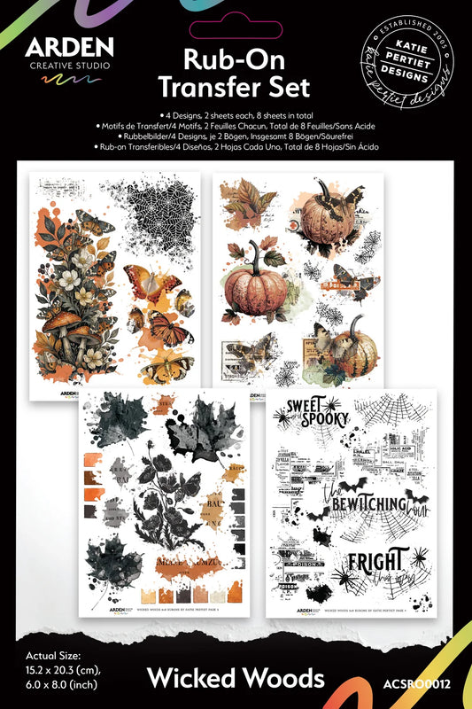 Arden Creative - Wicked Woods Rub On Transfer Set