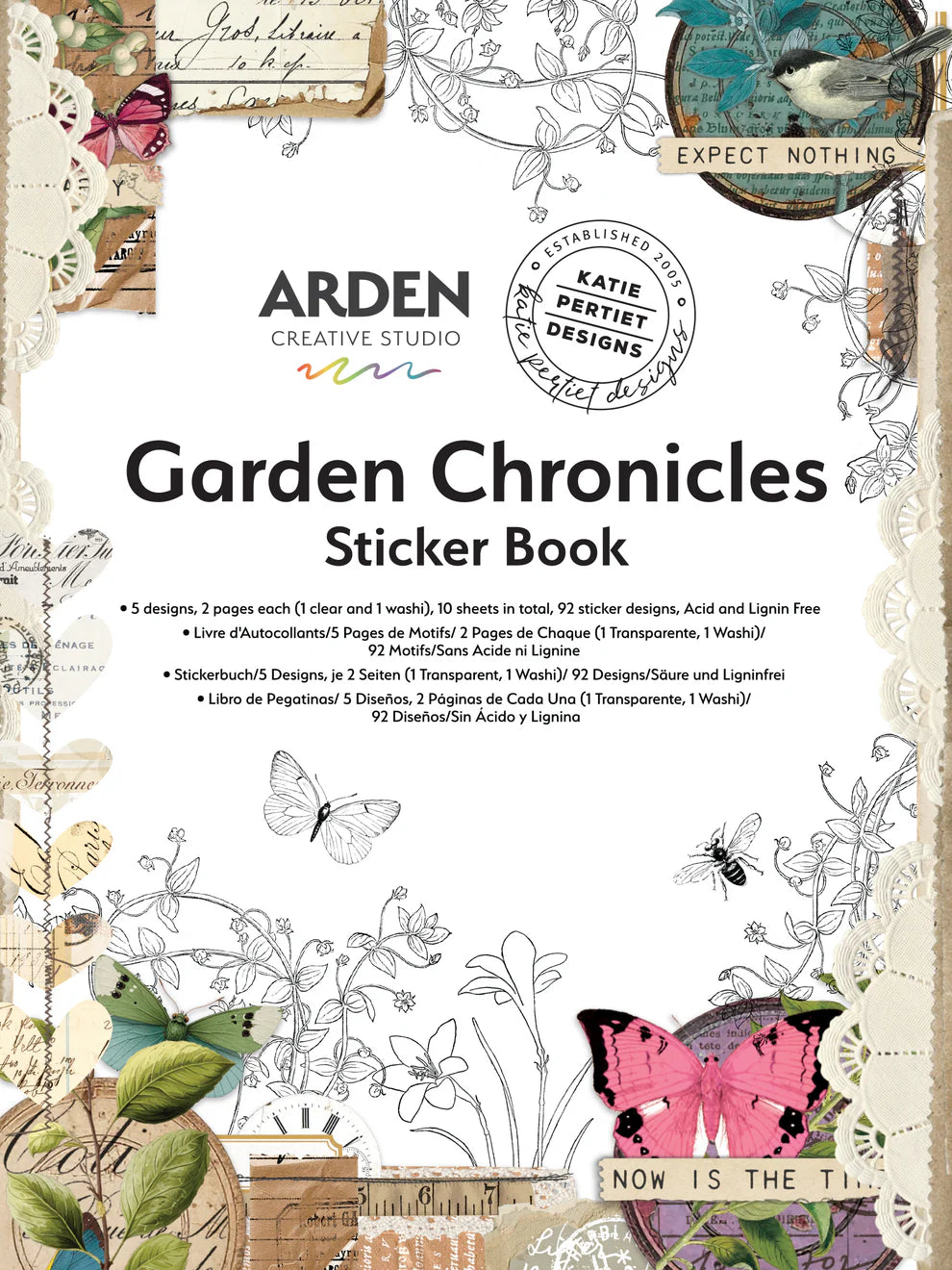 Arden Creative - Garden Chronicles Sticker Book 