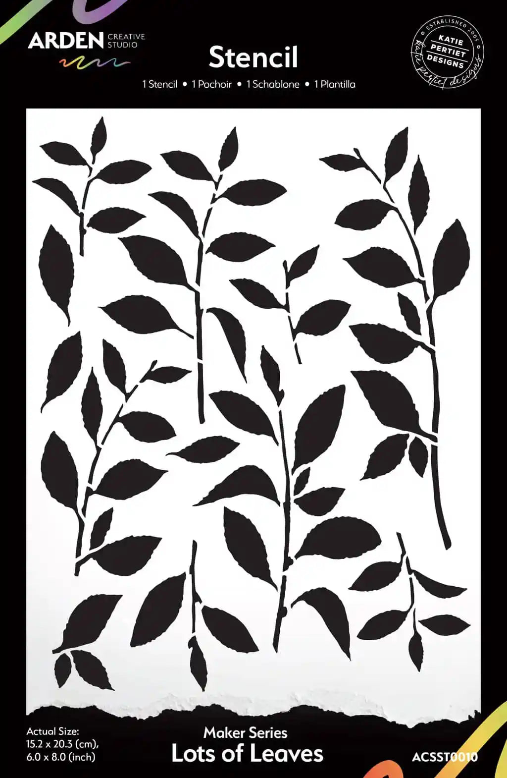 Arden Creative Studios- Makers Series Stencil - Lots Of Leaves