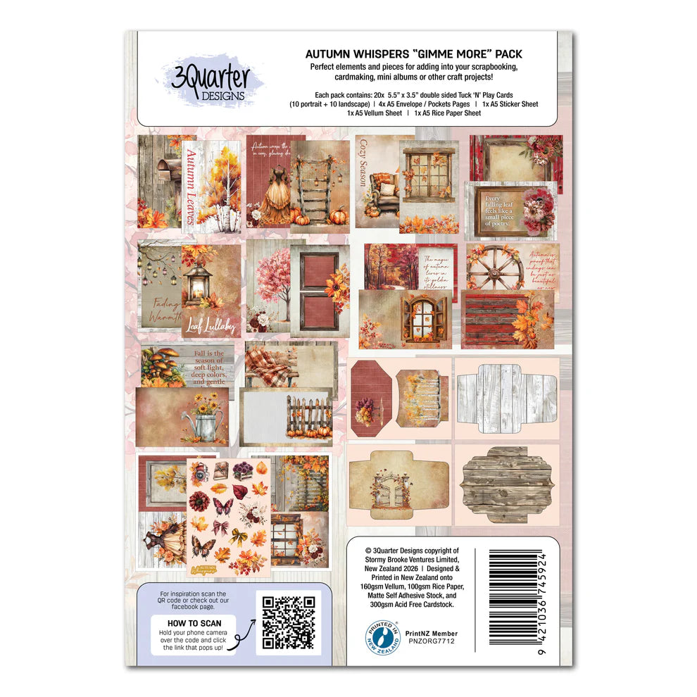 3 Quarter Designs - Autumn Whispers Gimme More Pack