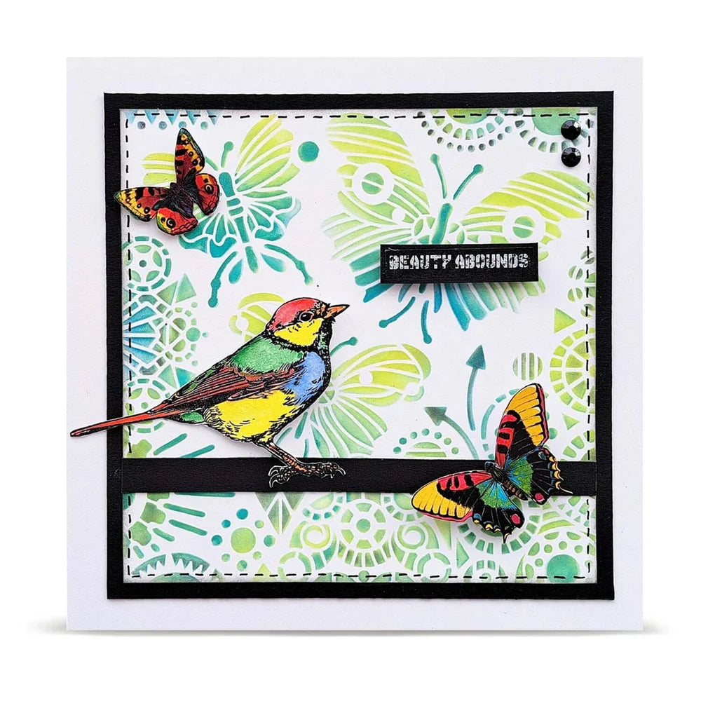 AALL & CREATE - 6X6  Stencil  - Prendre son Envol   #PC-274