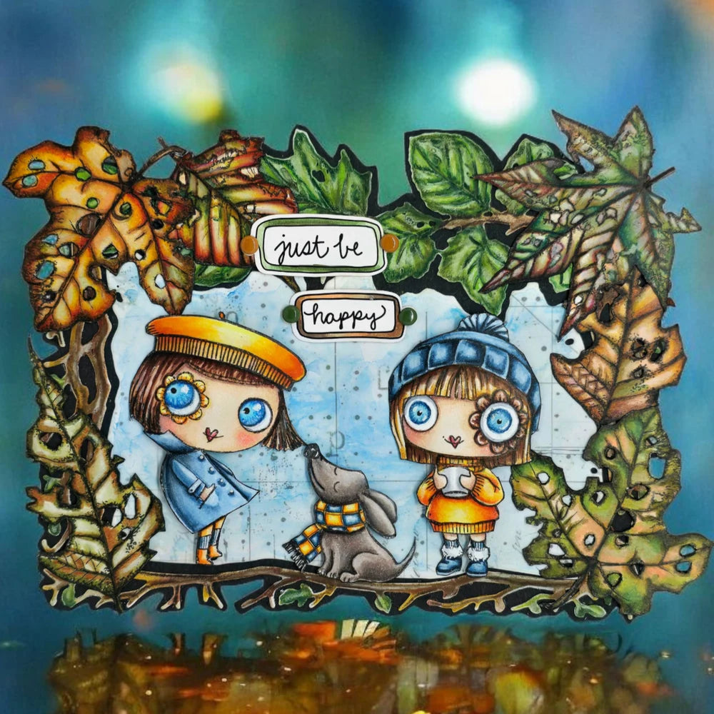 AALL & CREATE - A6 Stamps - Crunched Leafdrop TP - 1109