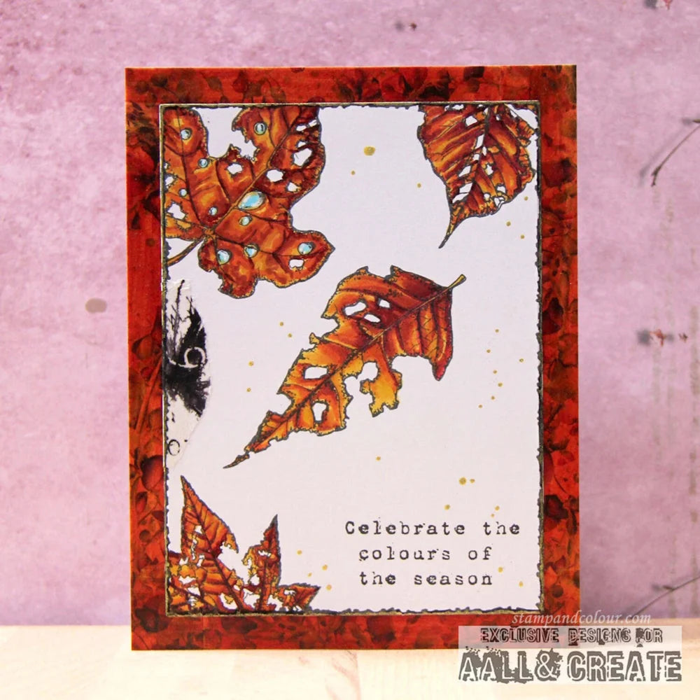 AALL & CREATE - A6 Stamps - Crunched Leafdrop TP - 1109