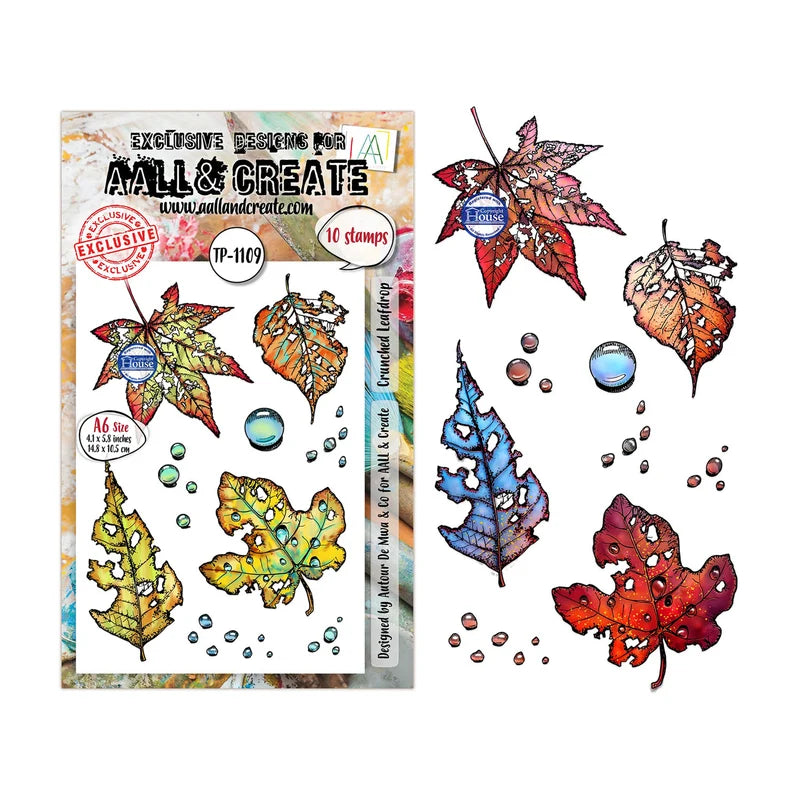 AALL & CREATE - A6 Stamps - Crunched Leafdrop TP - 1109