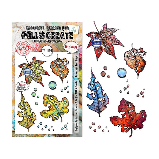 AALL & CREATE - A6 Stamps - Crunched Leafdrop TP - 1109