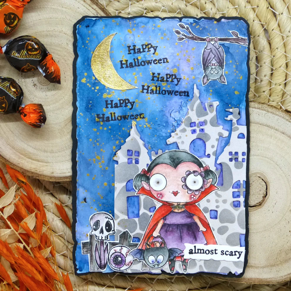 AALL & CREATE - A7 Stamps - Halloween Bits #1422