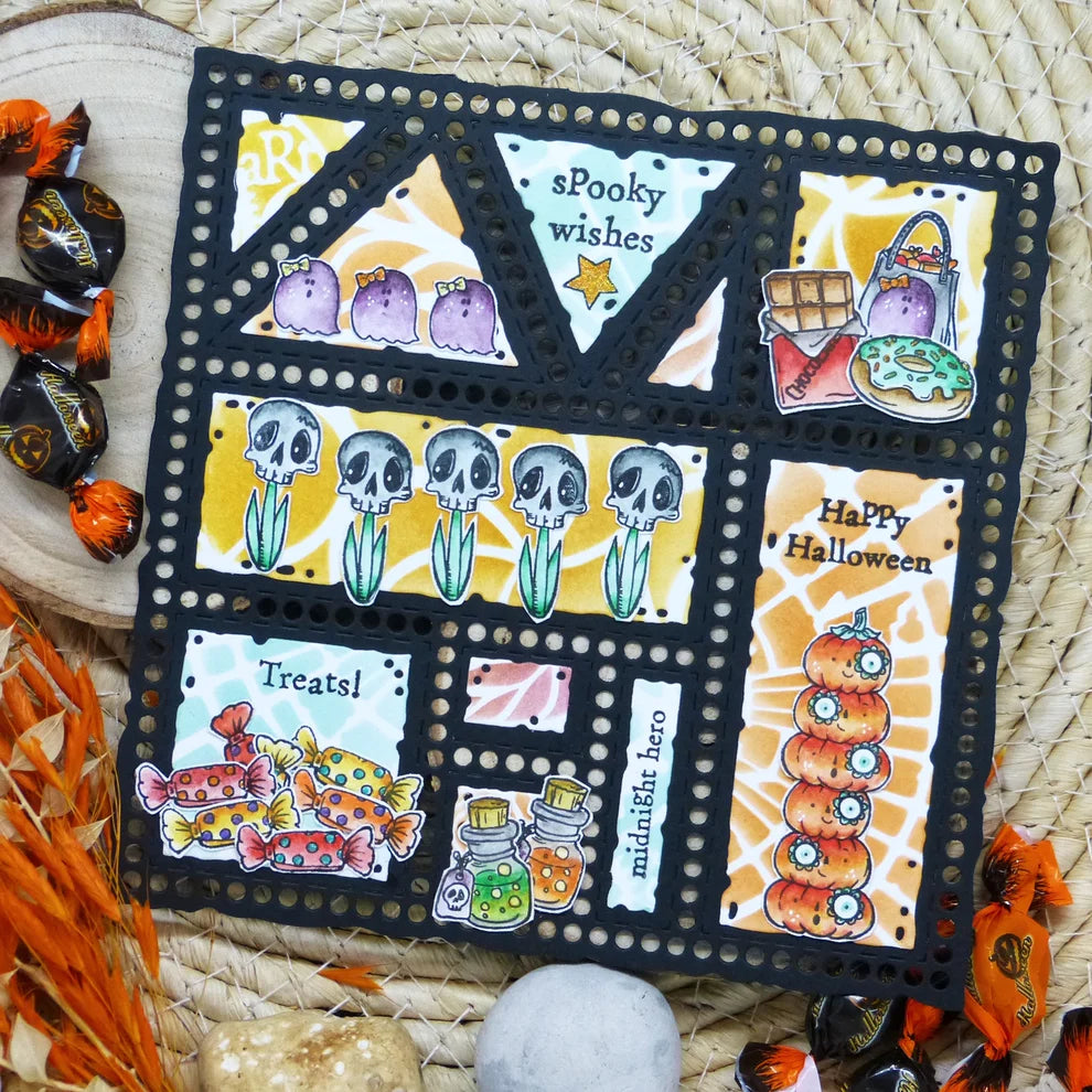 AALL & CREATE - A7 Stamps - Halloween Bits #1422