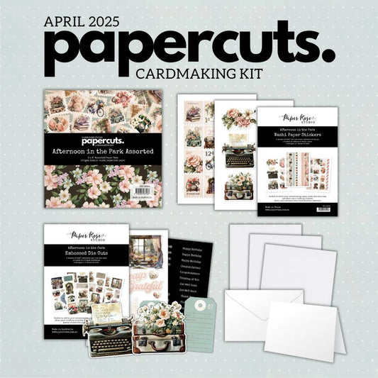 Paper Rose - Papercuts Card Making Kits - April 2025 Afternoon In The Park